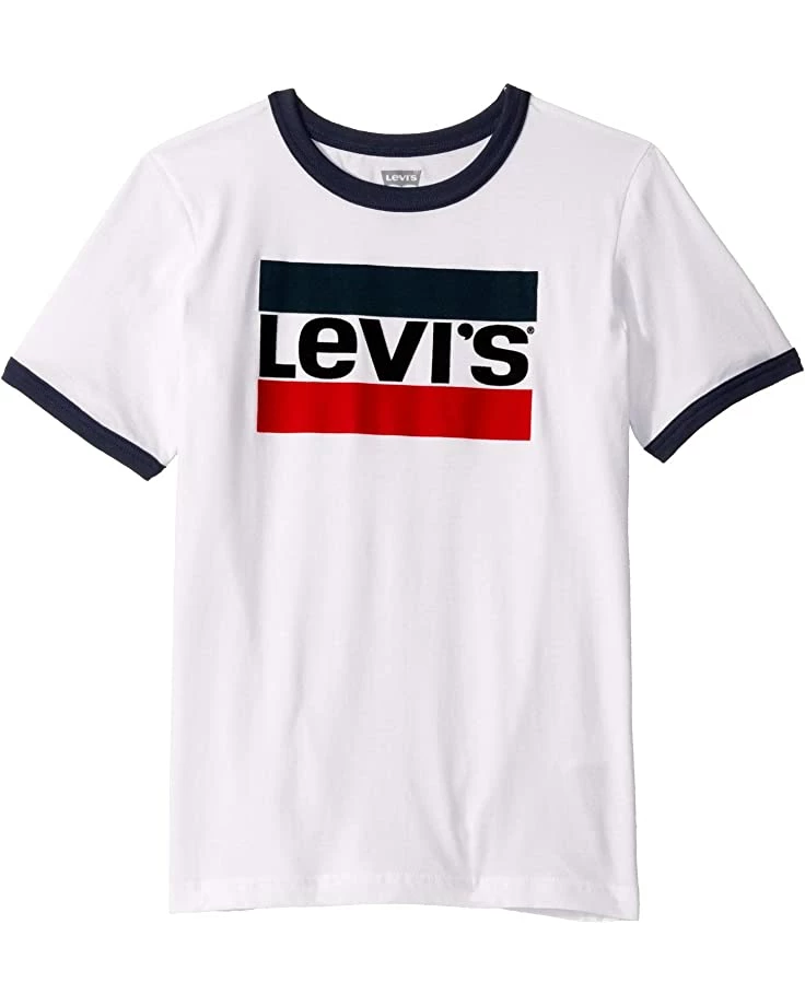 Levi's® Kids Sportswear Logo Ringer Tee (Big Kids) | Shirts & Tops