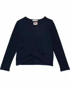 Levi's® Kids Super Soft Long Sleeve Front Twist Top (Big Kids) | Shirts & Tops