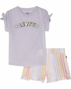 Levi's® Kids Graphic T-Shirt and Shorts Two-Piece Set (Little Kids) | Kids' Sets