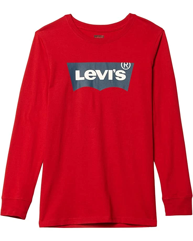 Levi's® Kids Long Sleeve Batwing T-Shirt (Big Kids) | Shirts & Tops - Image 4