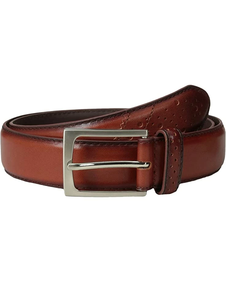 Florsheim Belts Full Grain Leather Belt with Wing Tip Style Tail 32mm - Image 2