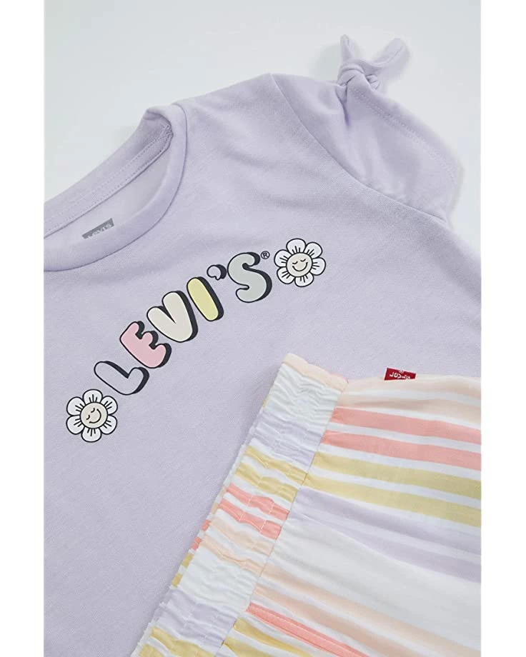 Levi's® Kids Graphic T-Shirt and Shorts Two-Piece Set (Little Kids) | Kids' Sets - Image 2