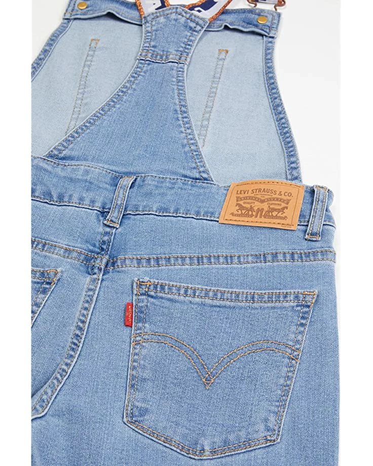 Levi's® Kids Girlfriend Overalls (Big Kids) | Pants - Image 2